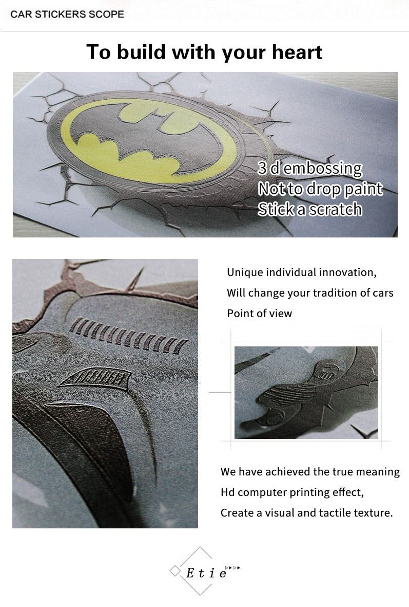 3D embossed sticker 3D embossed sticker