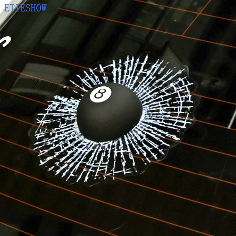Decal EIGHT BALL Hit The Window Accessories
