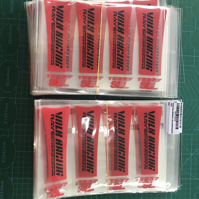 Red color of RAYS TE37SL Wheel Sticker_