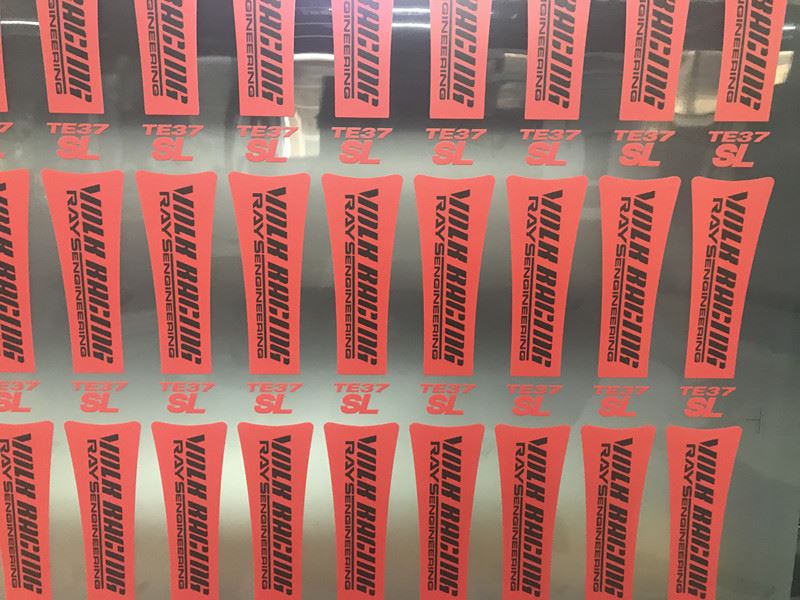 VOLK RACING TE37 WHEEL STICKERS_