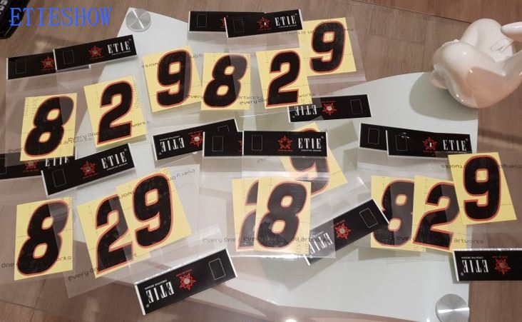 race number decals