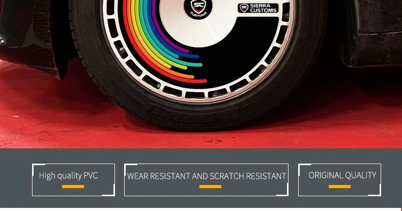 TESLA Wheel sticker2