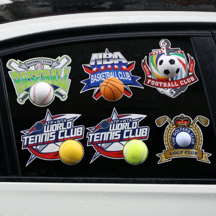 Adesivo de carro de bola 3D