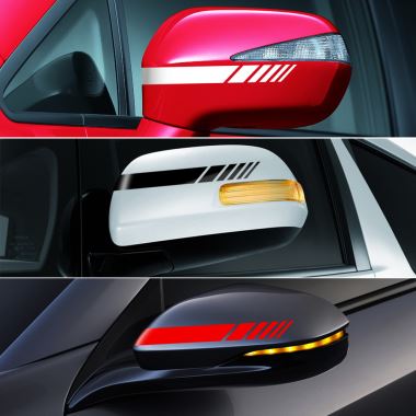 Adesivo lateral do espelho retrovisor do carro