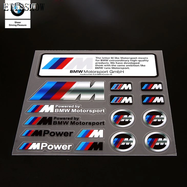 Conjunto de adesivos para BMW