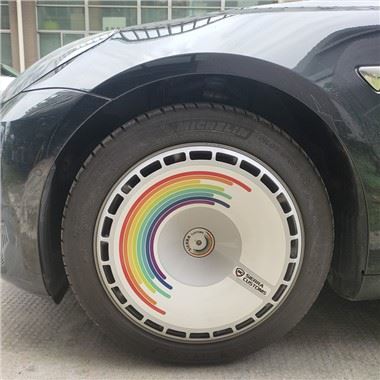 Adesivo de roda de tesla