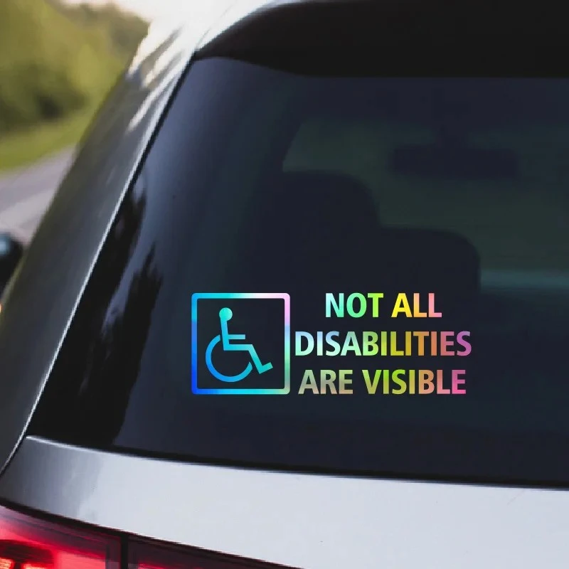 'Not All Disabilities Are Visible' Car Decal factory