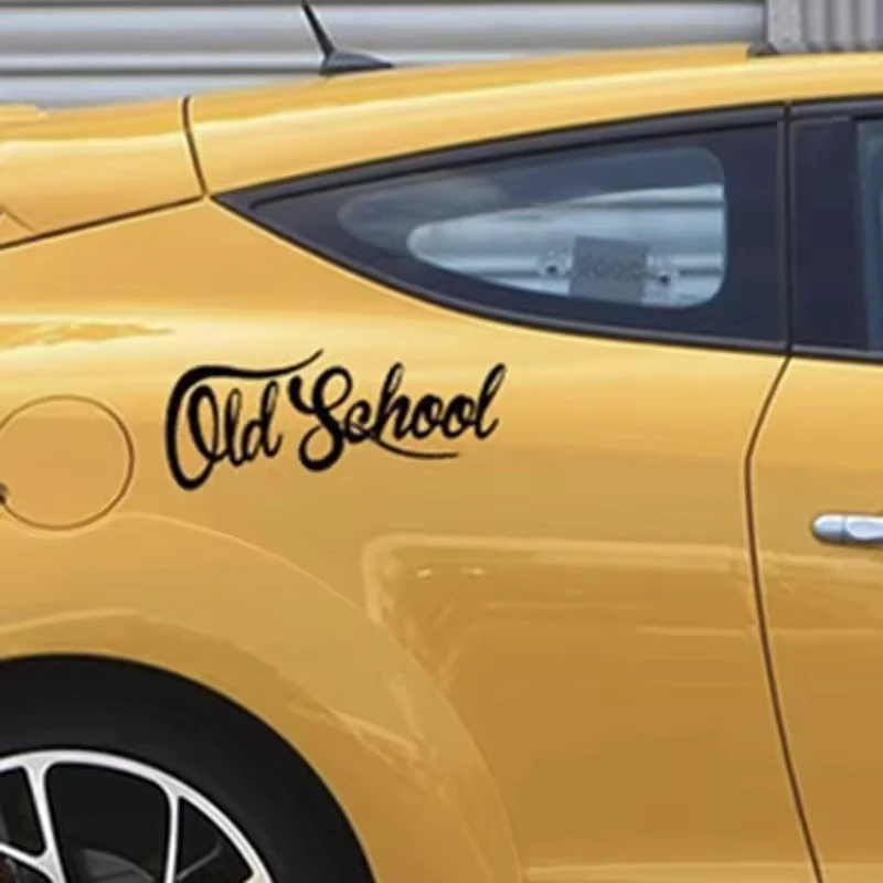 Adesivos de carro de texto da velha escola