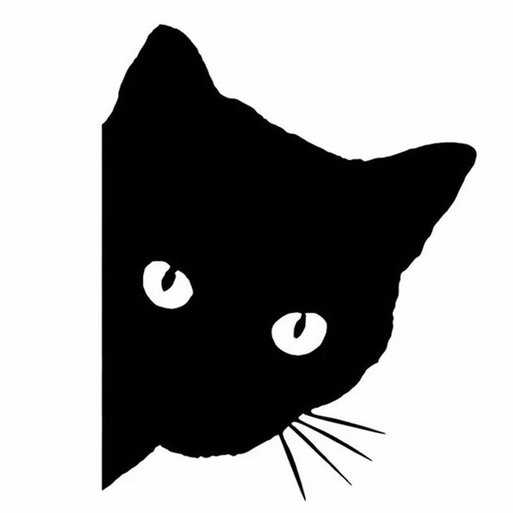 Adesivo decalque de carro estilo animal de estimação de gato