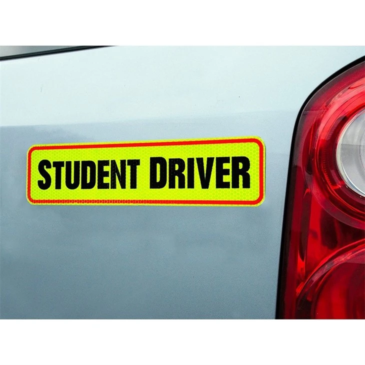 Car Sticker Student Driver Warning Reflective