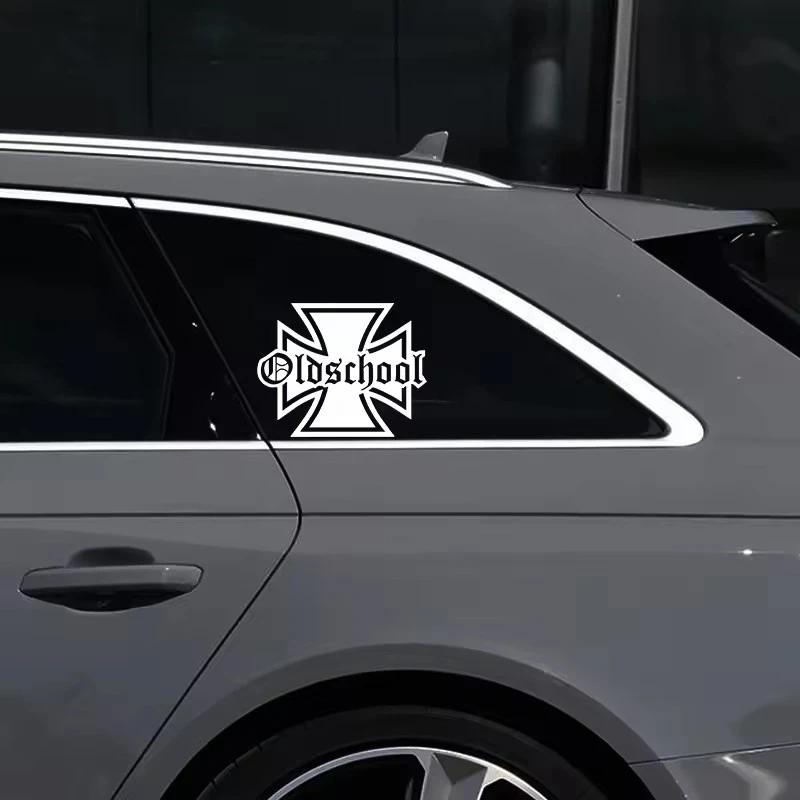 Decalque de vinil com personalidade e texto da velha escola