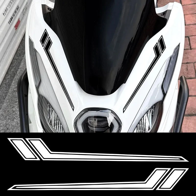 1 par de adesivos para motocicletas de tira lateral