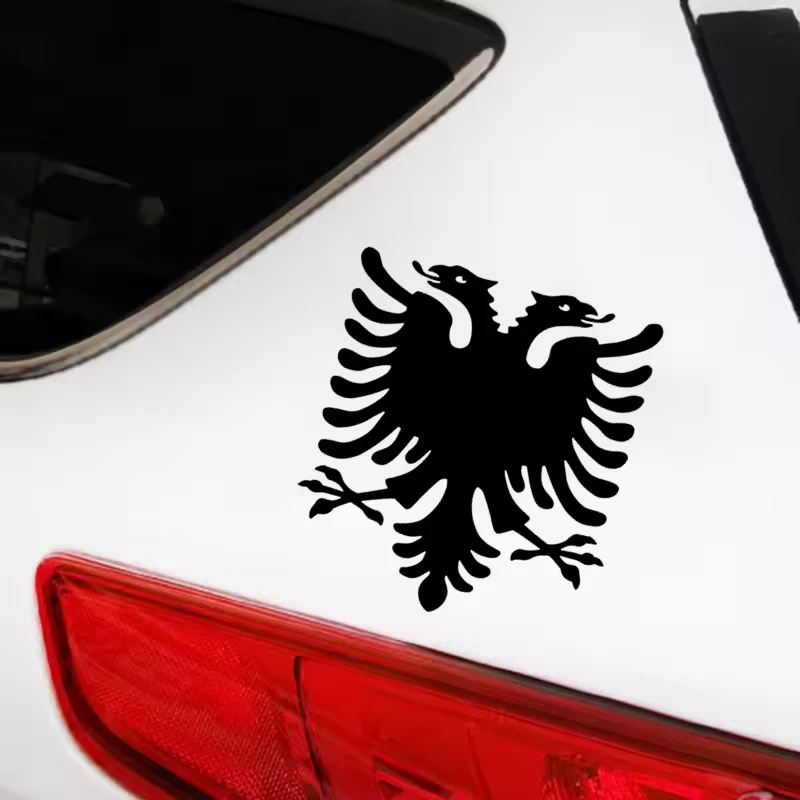 Adesivo de carro de águia dupla albaneses