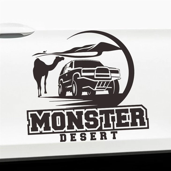 Adesivo decalque de carro estilo cruz deserto