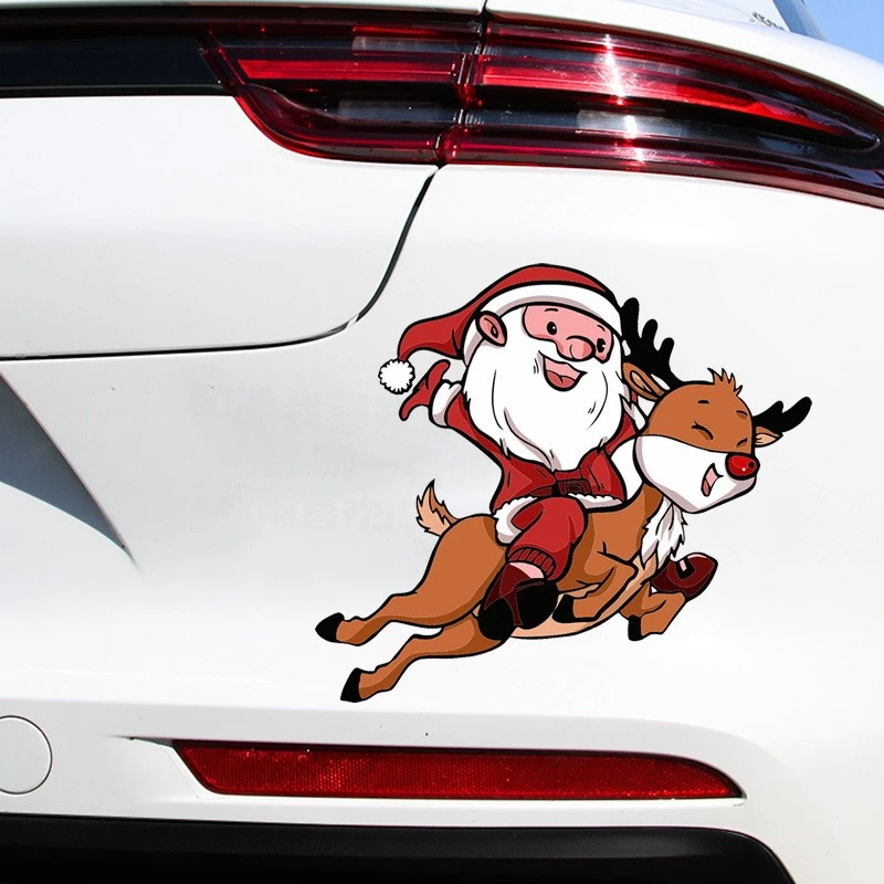 Christmas Gift Santa Car Window Decal