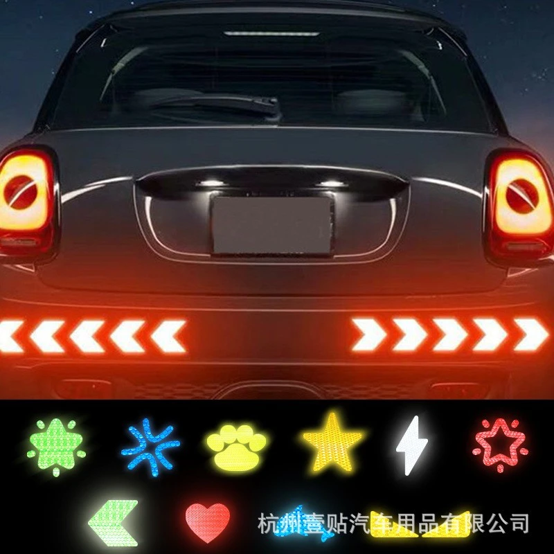 Reflective Car Warning Sticker