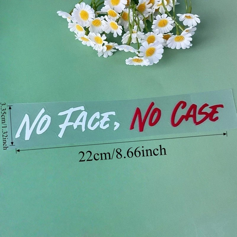 1PC NO FACE NO CASE Motorcycle Helmet Sticker suppliers