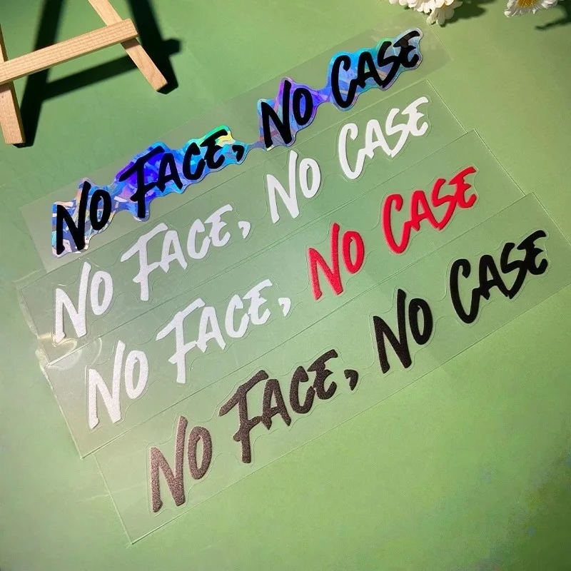 1pc sem face No Caso Motorcycle Helmet Sticker