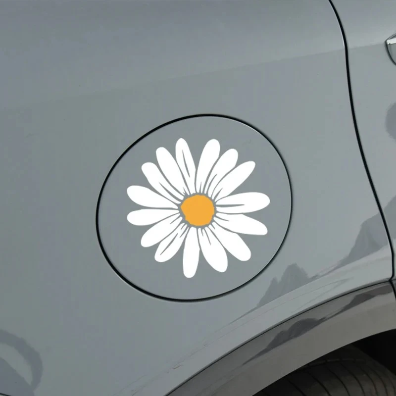 1pc Smiley Flower Motorcycle Sticker Decal