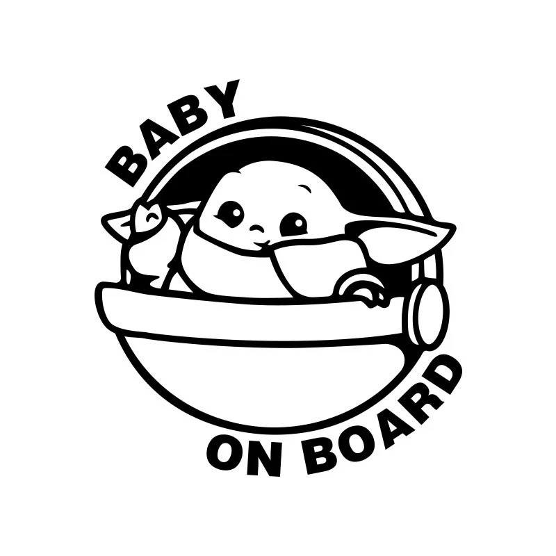Car Bumper Sticker Baby On Board Waterproof