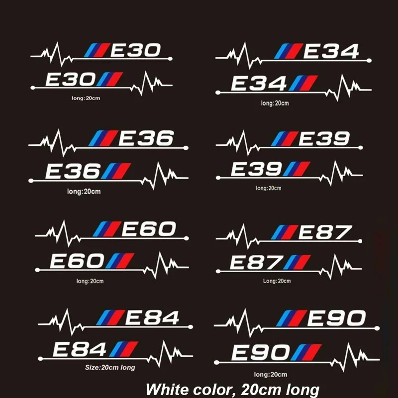2pcs Car Windows Sticker For BMW