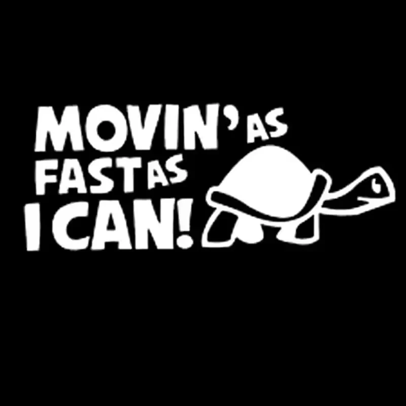 Bumper Sticker Text Fast Drive As I Can