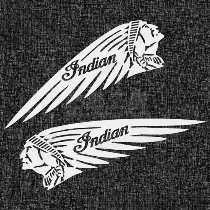 Adesivo indiano de motocicleta de logotipo da Chieftain Retrato