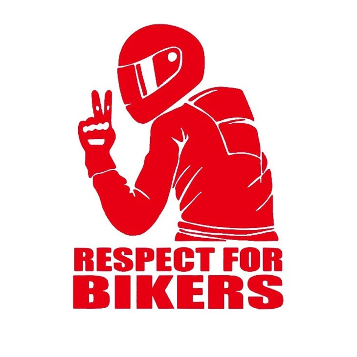Vehicle Respect For Bikers Decal Sticker