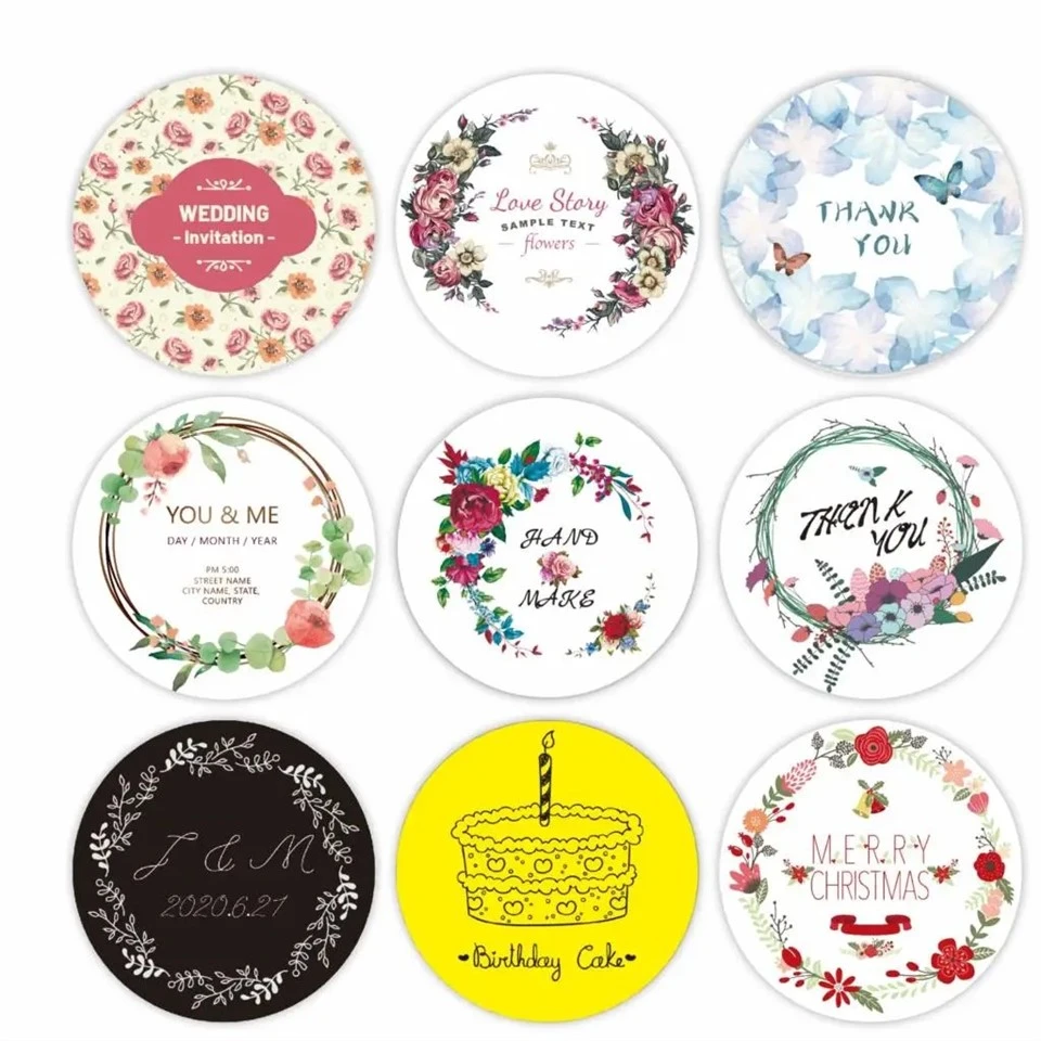500 PCS Custom Label Sticker Logo Stickers suppliers