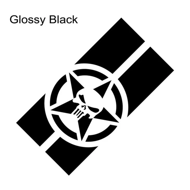 Jeep Engine Hood Stripe Decals