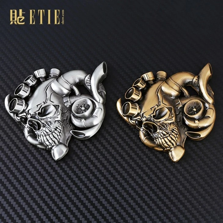 Turbo Skeleton ABS Emblem Golden Silver
