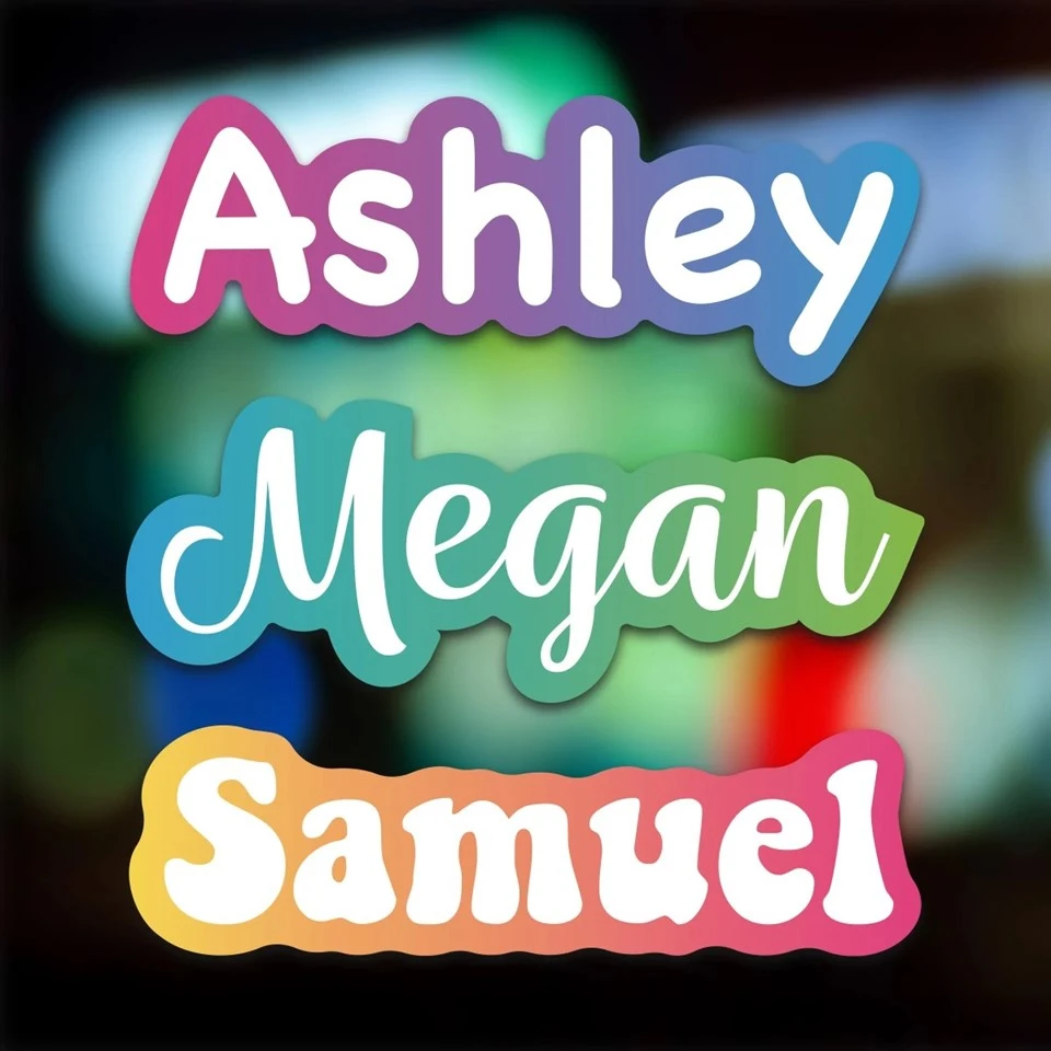6pcs (5 polegadas) TEXTO DE TEXTO CUDDADO adesivos