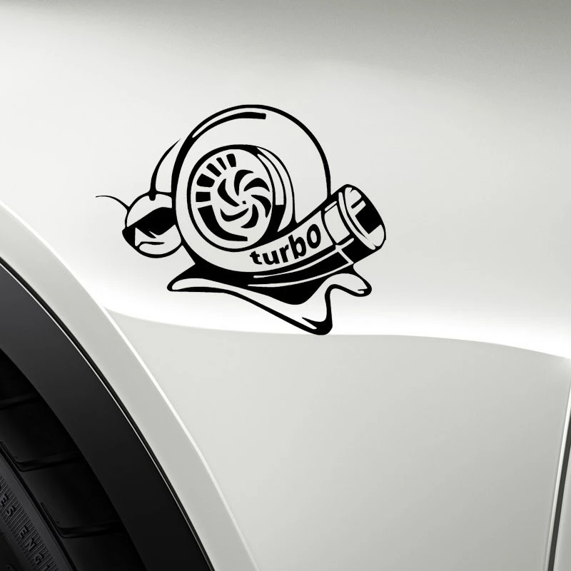 Adesivo decalque caracol turbo para carros
