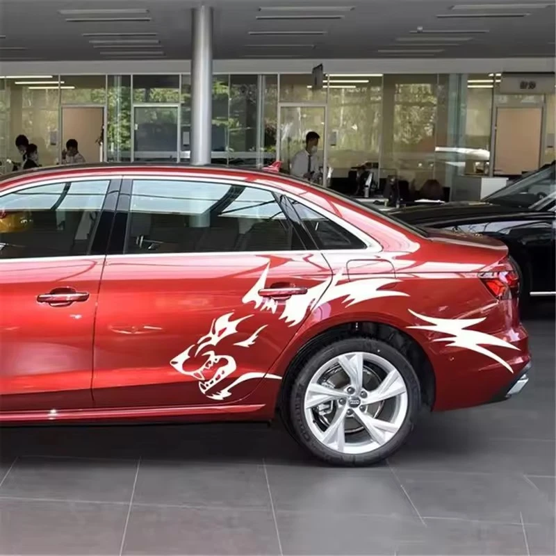 Wolf Head Decoration Sticker For Car