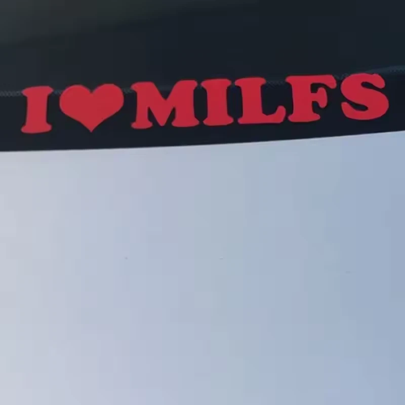 I Love Milfs Car Sticker