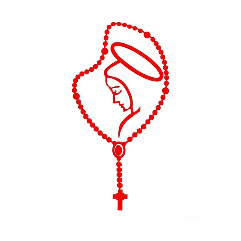 Decalques Rosário Virgem Mary Fatima adesivo
