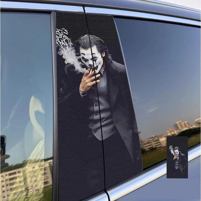 Kit de adesivos de desenhos animados do pilar B para uso de carro