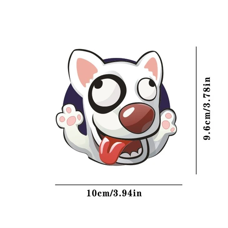 Decalque de carro de animais de estimação de anime fofo