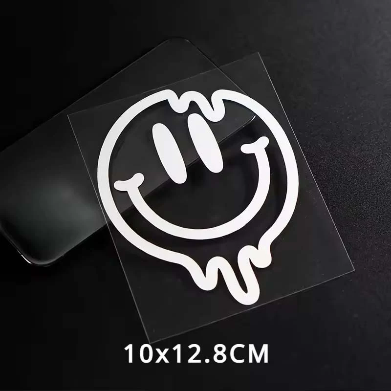 1pc Creative Smiling Face Motorcycle Stickers