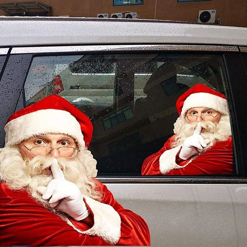 adesivo de Papai Noel para carroceria