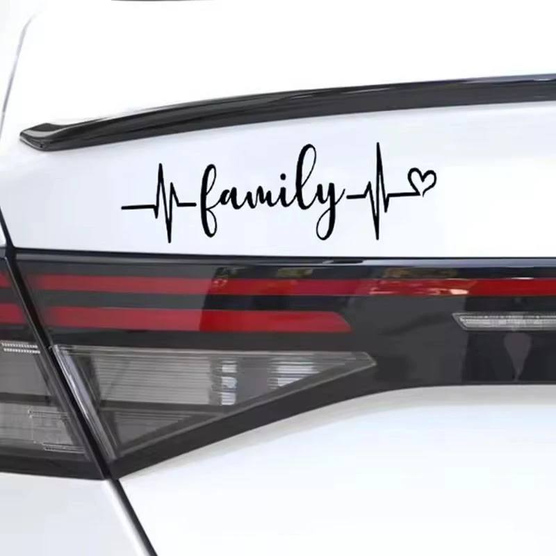 Decals Of Family Heartbeat Die Cut