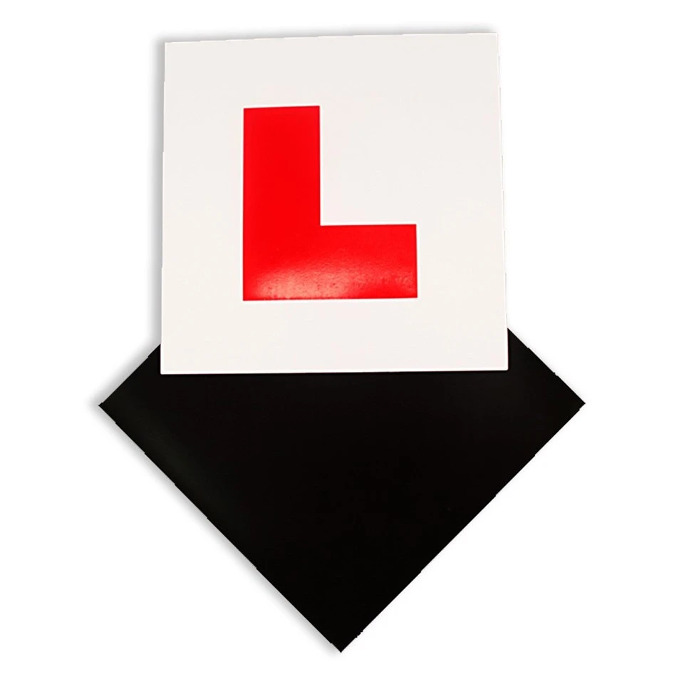 Adesivo magnético letra "L" para carro