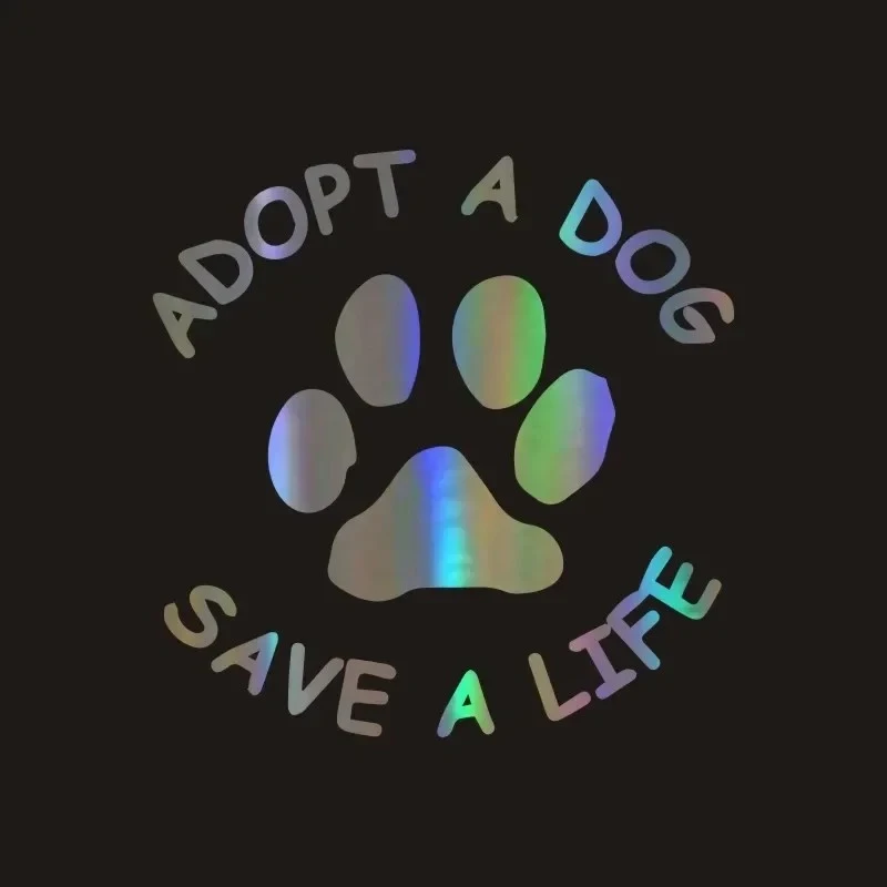 Adote um cachorro Save um adesivo de carro Life