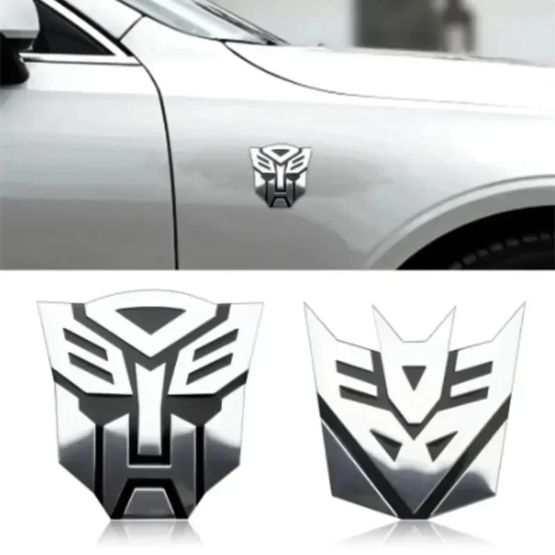 Novos adesivos de carro 3D para distintivo de transformador