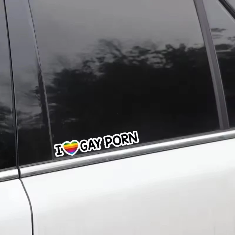 Eu amo adesivo de pornografia gay para carro