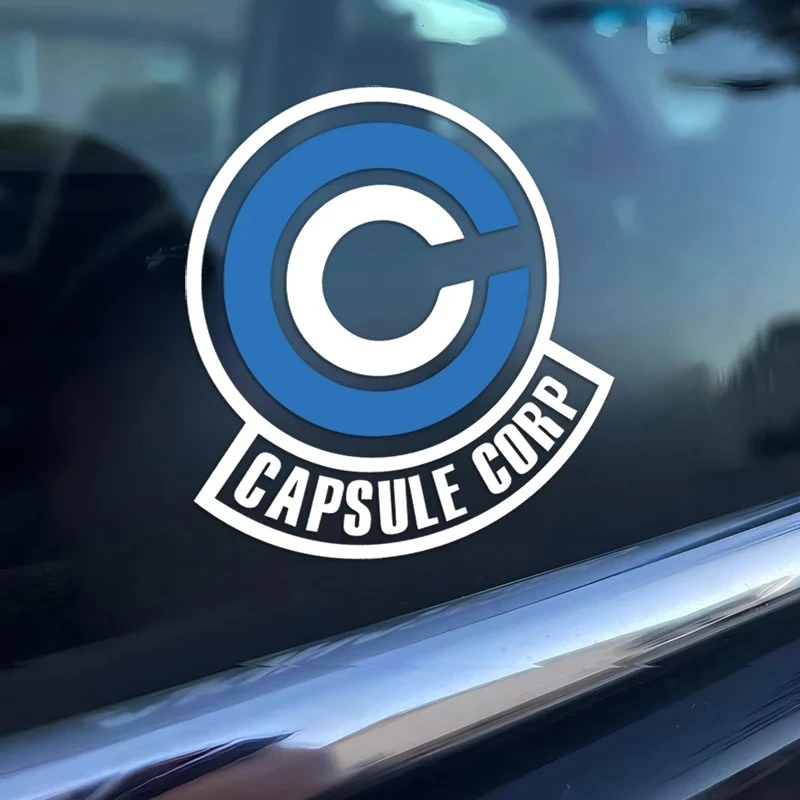 Capsule corp decalque, adesivo de logotipo Bulma