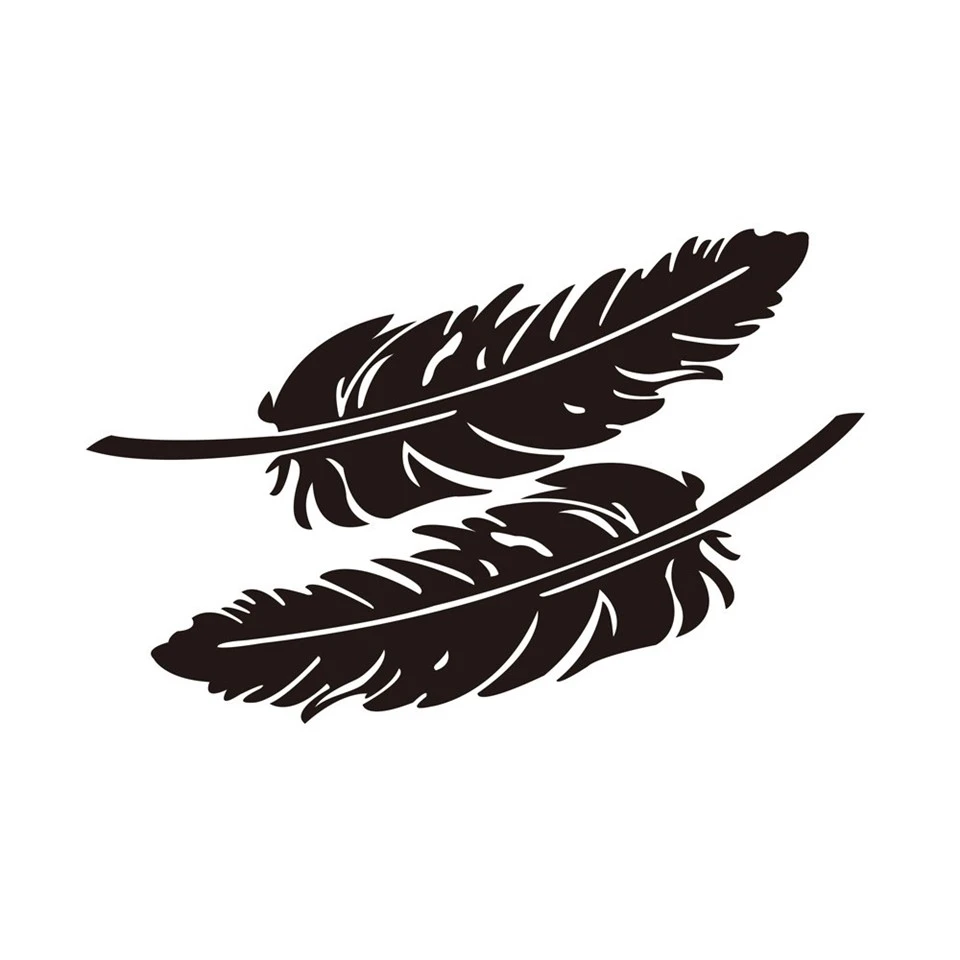 Car Body Decal Feather Butterfly Customized