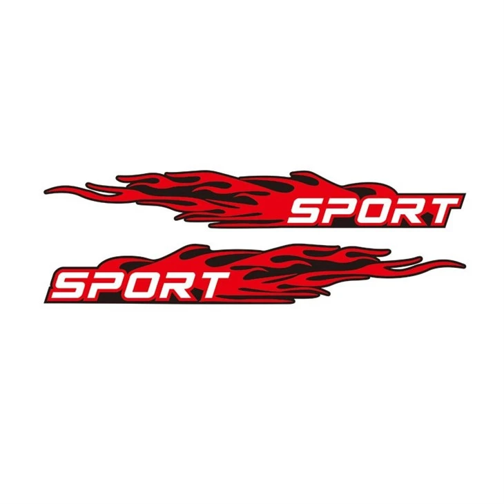 2024 New Design Vinyl Car Custom Stickers Car Bumper Sport Letters Vehicle Body Stickers Window Decal PVC