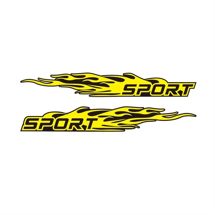 2024 New Design Vinyl Car Custom Stickers Car Bumper Sport Letters Vehicle Body Stickers Window Decal PVC