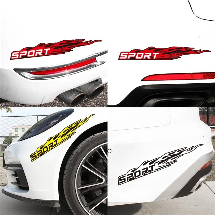 2024 New Design Vinyl Car Custom Stickers Car Bumper Sport Letters Vehicle Body Stickers Window Decal PVC